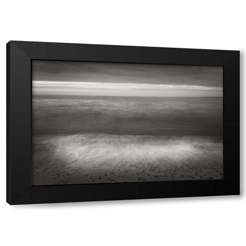 Lake Superior Beach II BW Black Modern Wood Framed Art Print by Majchrowicz, Alan