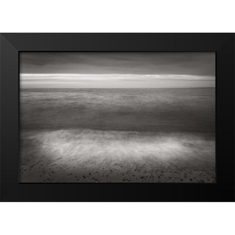 Lake Superior Beach II BW Black Modern Wood Framed Art Print by Majchrowicz, Alan