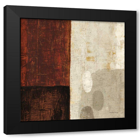Cayenne Square III Black Modern Wood Framed Art Print with Double Matting by Mullan, Michael