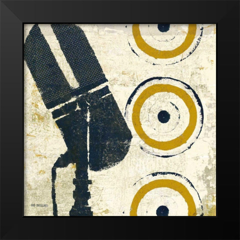 High Fidelity Square II Black Modern Wood Framed Art Print by Mullan, Michael