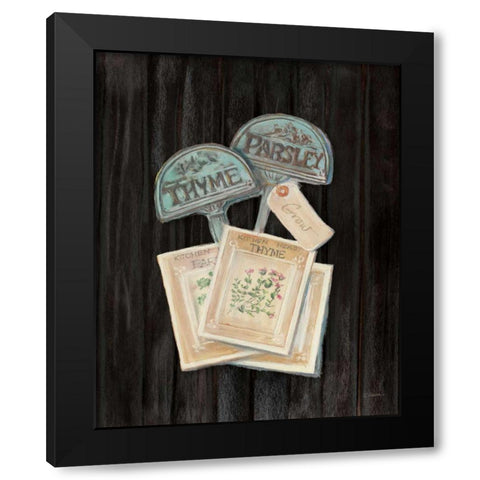 Seed Packs Black Wood Black Modern Wood Framed Art Print with Double Matting by Rowan, Carol