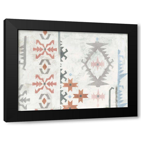 Southwest Design V Boho Black Modern Wood Framed Art Print with Double Matting by Vassileva, Silvia