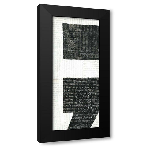 Punctuated Black VI Black Modern Wood Framed Art Print by Mullan, Michael