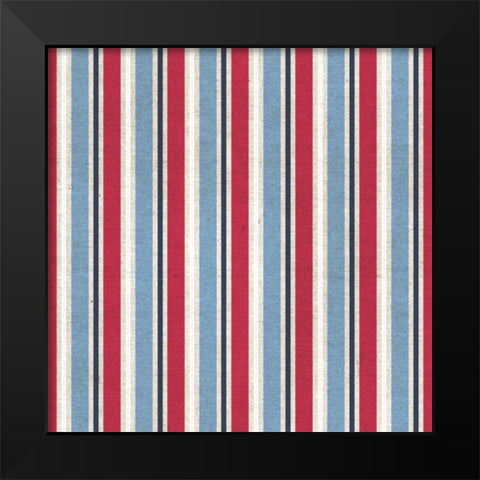 Patriotic Dark Pattern III Black Modern Wood Framed Art Print by Grove, Beth