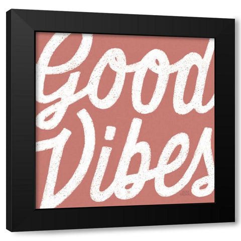 Positivity I Black Modern Wood Framed Art Print by Marshall, Laura