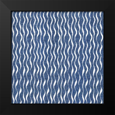 Stars and Stripes Dark Pattern XA Black Modern Wood Framed Art Print by Grove, Beth