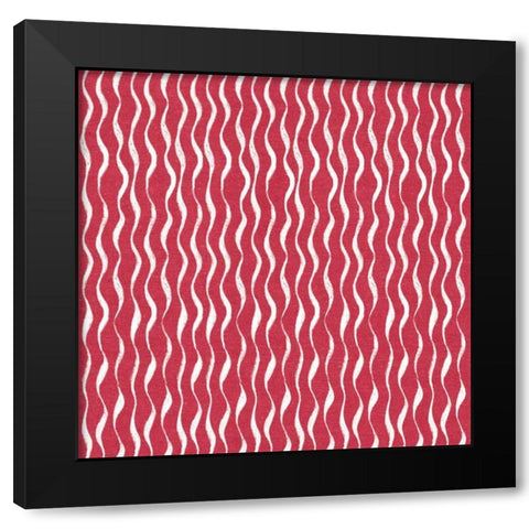 Stars and Stripes Dark Pattern XB Black Modern Wood Framed Art Print with Double Matting by Grove, Beth
