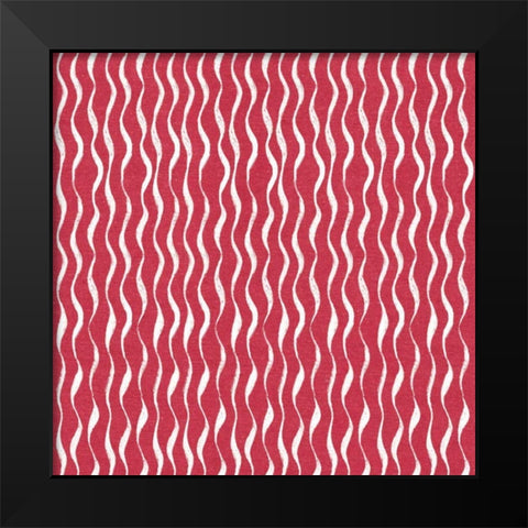 Stars and Stripes Dark Pattern XB Black Modern Wood Framed Art Print by Grove, Beth
