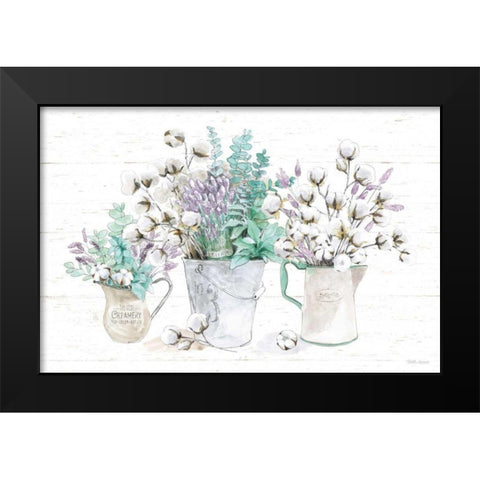 Farmhouse Cotton I Black Modern Wood Framed Art Print by Grove, Beth