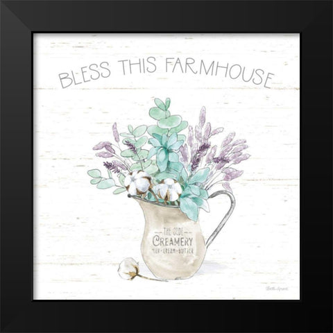 Farmhouse Cotton II Black Modern Wood Framed Art Print by Grove, Beth