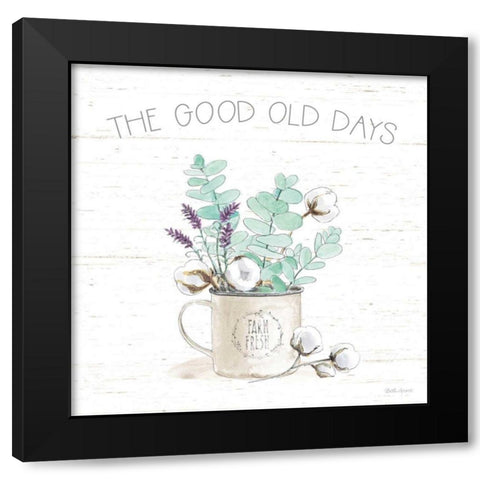 Farmhouse Cotton III Black Modern Wood Framed Art Print with Double Matting by Grove, Beth
