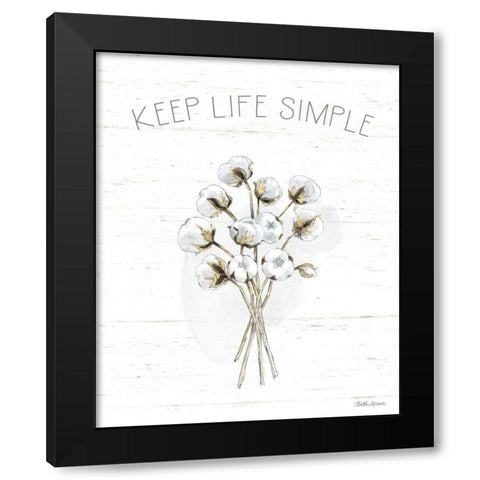 Farmhouse Cotton IV Black Modern Wood Framed Art Print by Grove, Beth