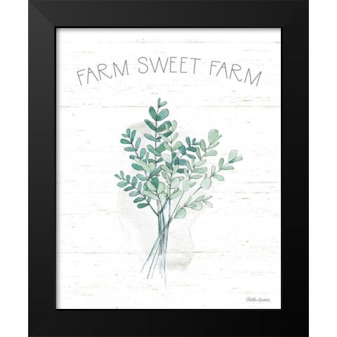 Farmhouse Cotton V Black Modern Wood Framed Art Print by Grove, Beth