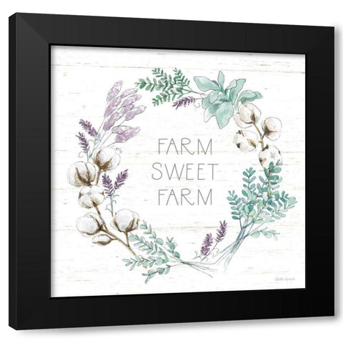 Farmhouse Cotton VIII Black Modern Wood Framed Art Print with Double Matting by Grove, Beth