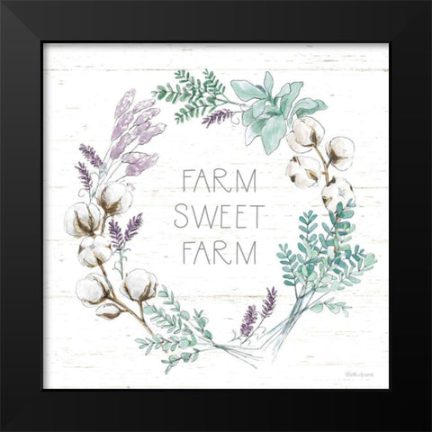 Farmhouse Cotton VIII Black Modern Wood Framed Art Print by Grove, Beth