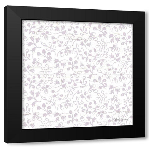 Farmhouse Cotton Pattern IIB Black Modern Wood Framed Art Print with Double Matting by Grove, Beth