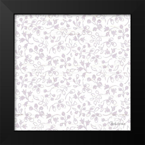 Farmhouse Cotton Pattern IIB Black Modern Wood Framed Art Print by Grove, Beth