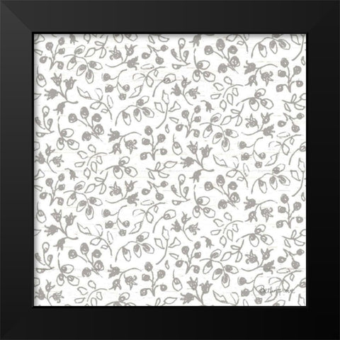 Farmhouse Cotton Pattern IIE Black Modern Wood Framed Art Print by Grove, Beth