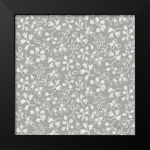 Farmhouse Cotton Pattern IIJ Black Modern Wood Framed Art Print by Grove, Beth