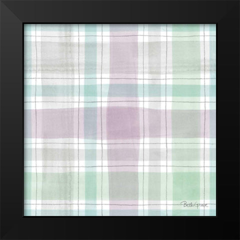 Farmhouse Cotton Pattern IIIA Black Modern Wood Framed Art Print by Grove, Beth