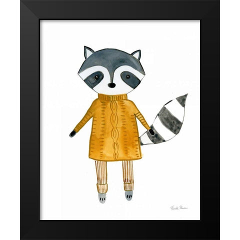 Neighborhood Pals I Black Modern Wood Framed Art Print by Zaman, Farida