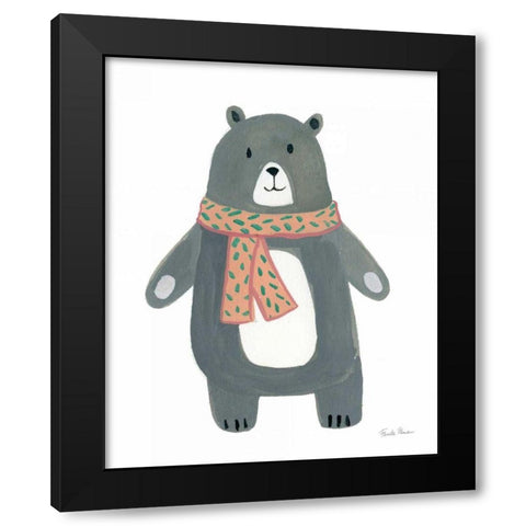 Neighborhood Pals IV Black Modern Wood Framed Art Print with Double Matting by Zaman, Farida