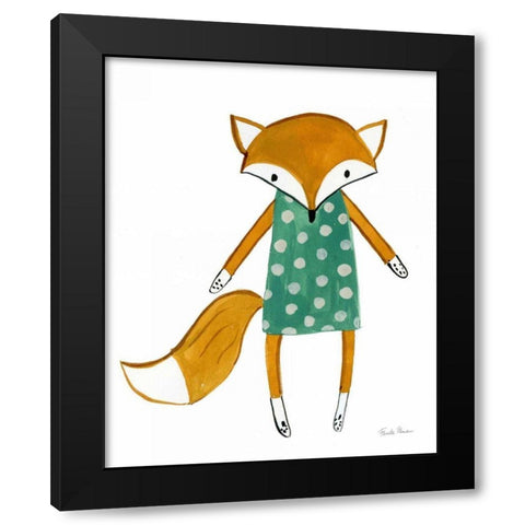 Neighborhood Pals VI Black Modern Wood Framed Art Print with Double Matting by Zaman, Farida