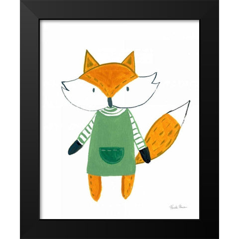 Neighborhood Pals VII Black Modern Wood Framed Art Print by Zaman, Farida