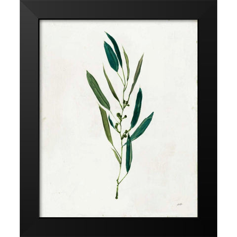Botanical Study I Greenery Black Modern Wood Framed Art Print by Purinton, Julia