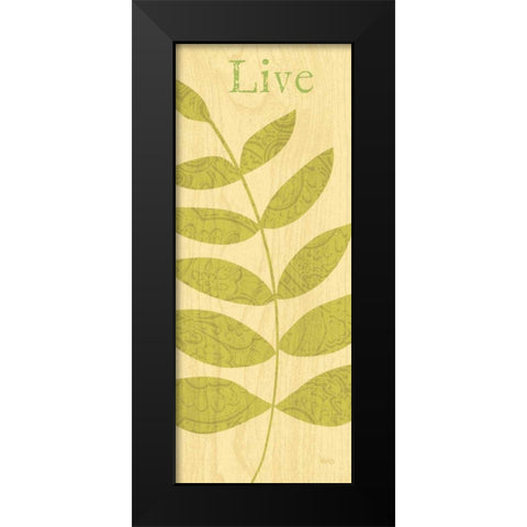 Nature Trio - Live Black Modern Wood Framed Art Print by Charron, Veronique