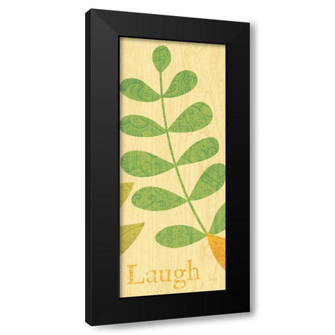 Nature Trio - Laugh Black Modern Wood Framed Art Print with Double Matting by Charron, Veronique