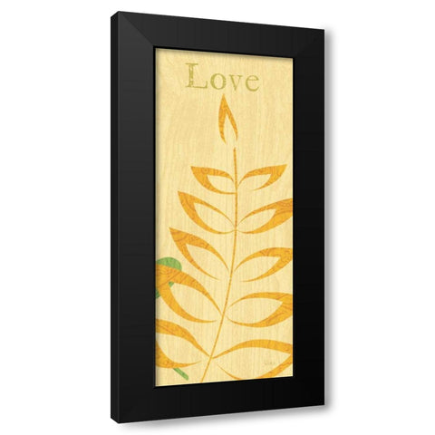 Nature Trio - Love Black Modern Wood Framed Art Print by Charron, Veronique