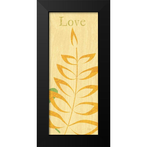 Nature Trio - Love Black Modern Wood Framed Art Print by Charron, Veronique
