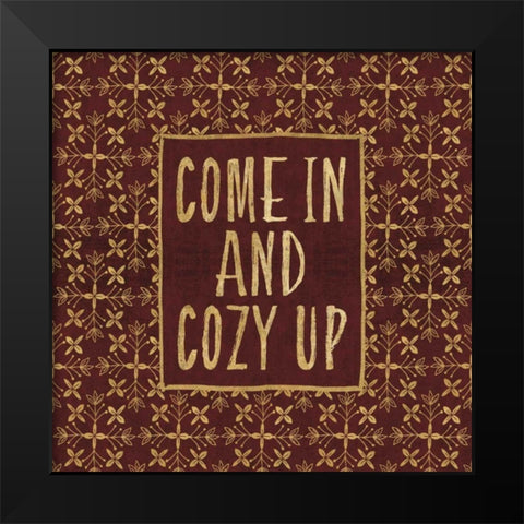 Cozy Up Black Modern Wood Framed Art Print by Charron, Veronique