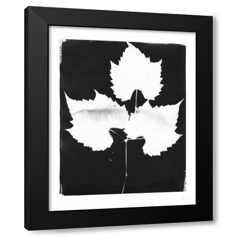 Nature by the Lake Leaves I Black Black Modern Wood Framed Art Print by Rhue, Piper