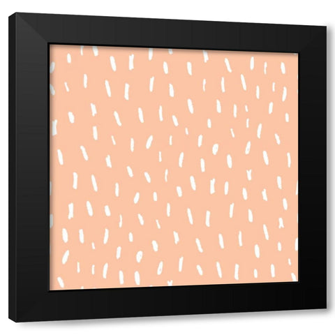 Neighborhood Pals Pattern IIIA Black Modern Wood Framed Art Print with Double Matting by Zaman, Farida
