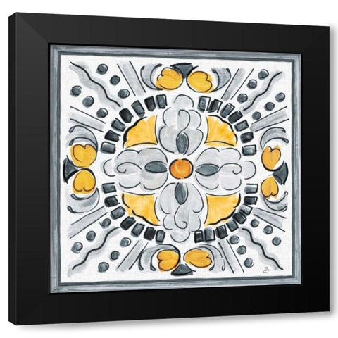 Morning Bloom VI Gray Black Modern Wood Framed Art Print by Brissonnet, Daphne