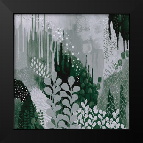 Green Forest II Black Modern Wood Framed Art Print by Ferguson, Kathy