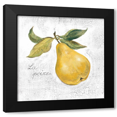 La Poire on White Black Modern Wood Framed Art Print by Vassileva, Silvia