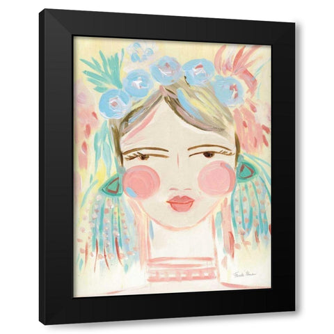 Fresh Face I Neutral Black Modern Wood Framed Art Print by Zaman, Farida