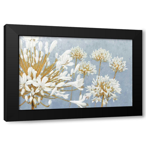 Golden Spring Blue Gray Black Modern Wood Framed Art Print with Double Matting by Wiens, James