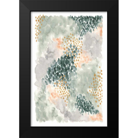 Spring Blooms II Black Modern Wood Framed Art Print by Marshall, Laura