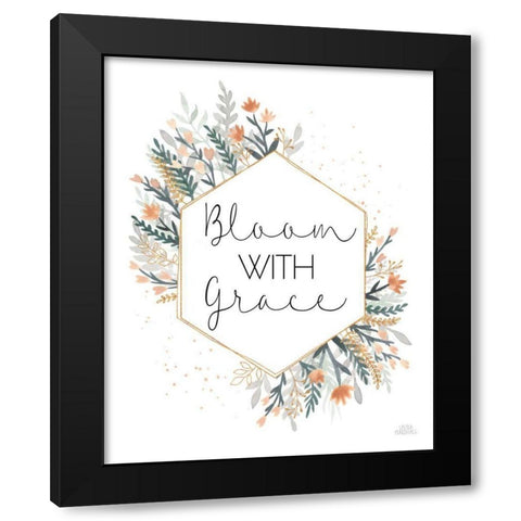 Spring Blooms V Black Modern Wood Framed Art Print by Marshall, Laura