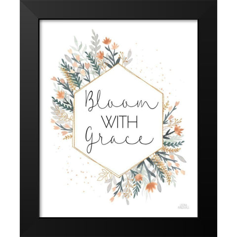 Spring Blooms V Black Modern Wood Framed Art Print by Marshall, Laura