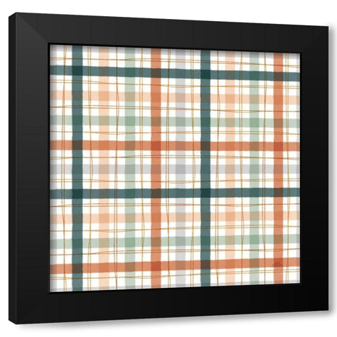 Spring Blooms Pattern V Black Modern Wood Framed Art Print by Marshall, Laura
