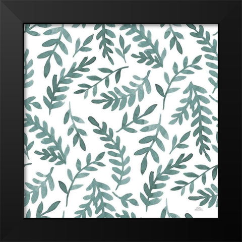 Spring Blooms Pattern IXC Black Modern Wood Framed Art Print by Marshall, Laura