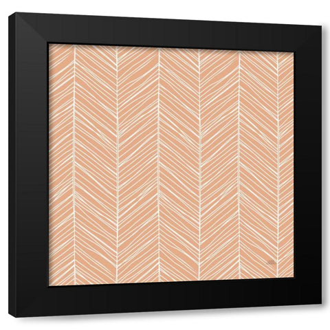 Spring Blooms Pattern XIVB Black Modern Wood Framed Art Print with Double Matting by Marshall, Laura