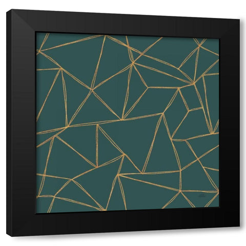 Spring Blooms Pattern XVD Black Modern Wood Framed Art Print by Marshall, Laura