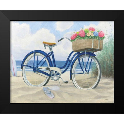 Beach Time II  Black Modern Wood Framed Art Print by Wiens, James