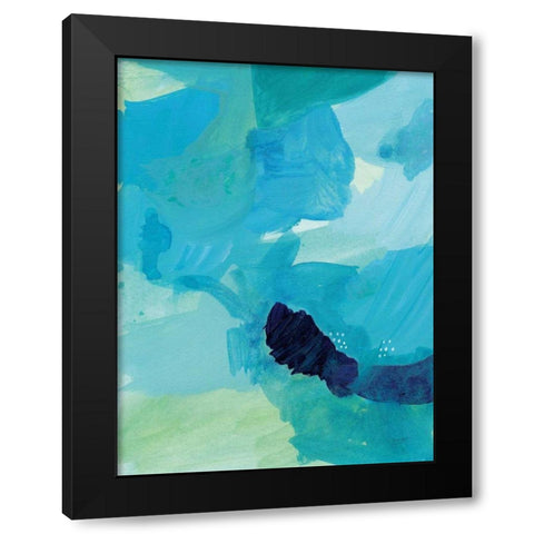 Seascape II Black Modern Wood Framed Art Print by Mack, Lynn